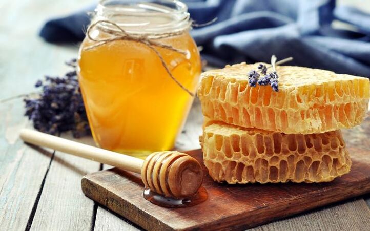Honey and bee nest